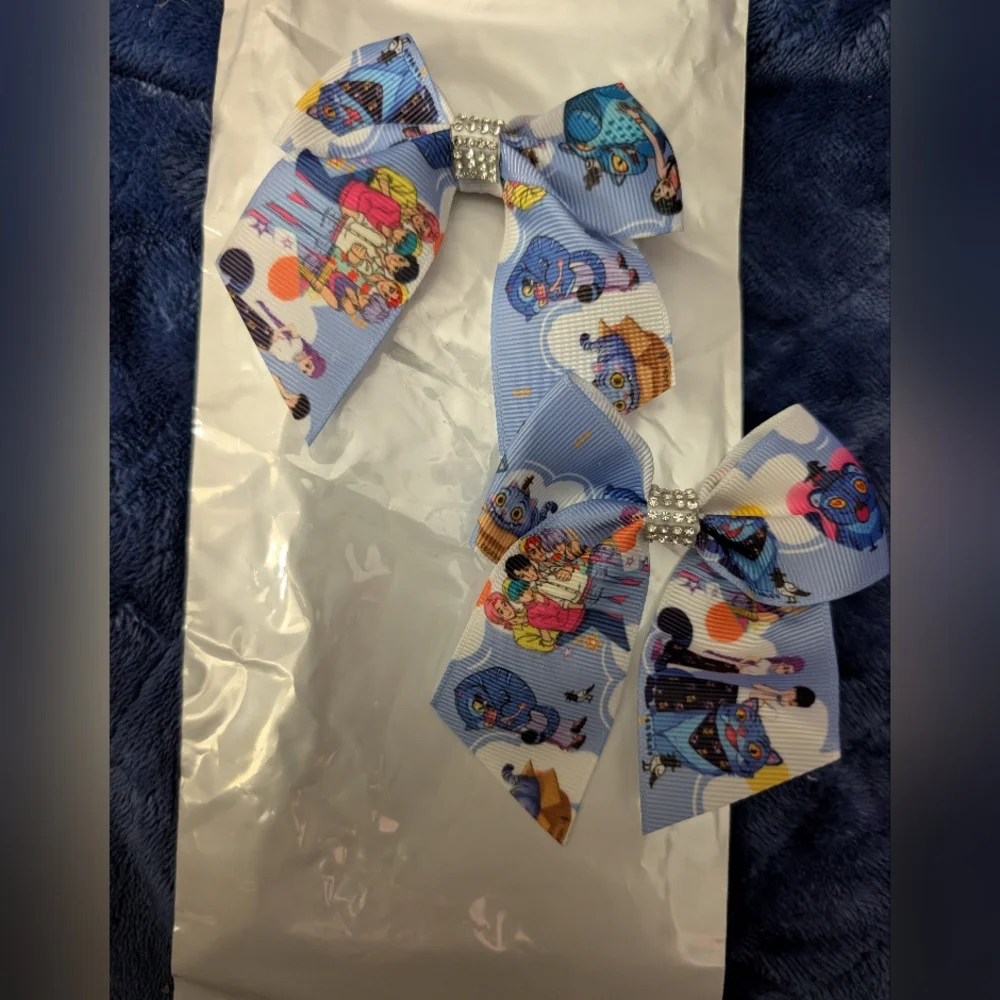 2 K-pop Demon Hunters Colorful Hair Bows